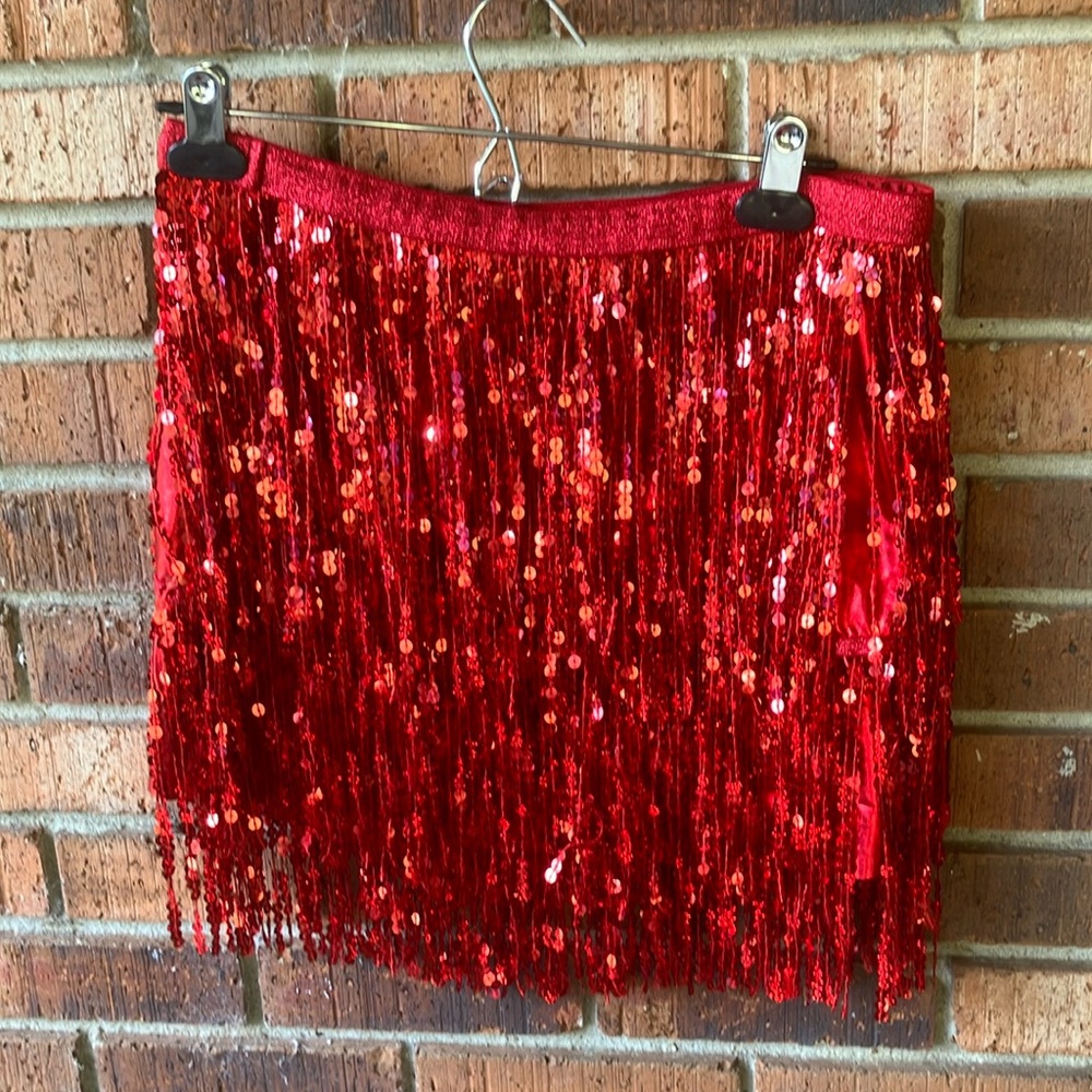 Glittery waistband & sequins skirt✨women’s size U.S. 10